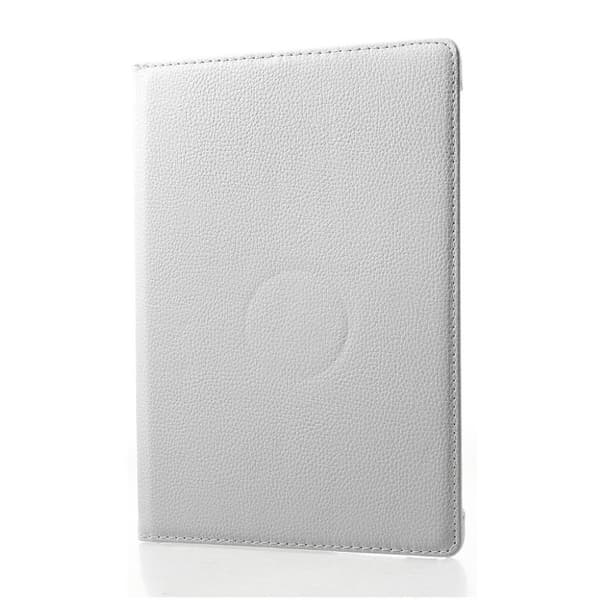 Huawei MediaPad M5 Lite (10.1") 360 graders litchi läderfodral - Vit Vit