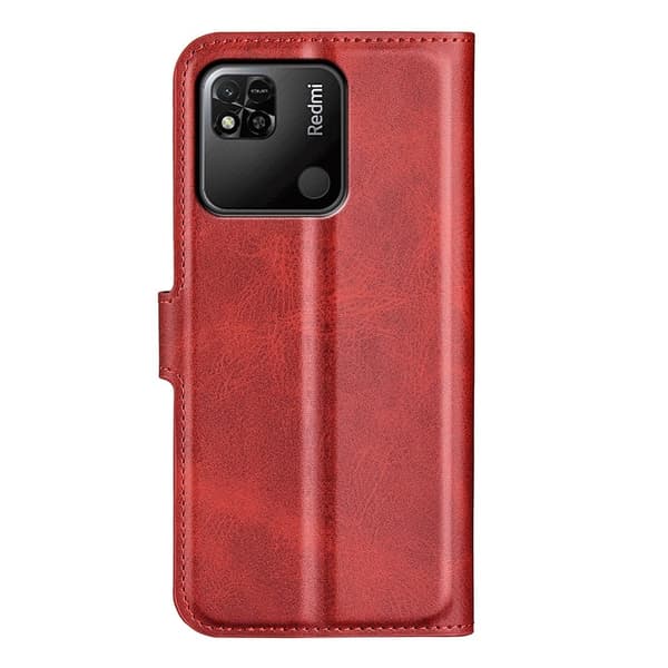 Xiaomi Redmi 10A læderetui med pung - Rød Red