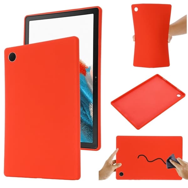 Samsung Galaxy Tab A8 10.5 (2021) deksel i flytende silikon - Rød Red