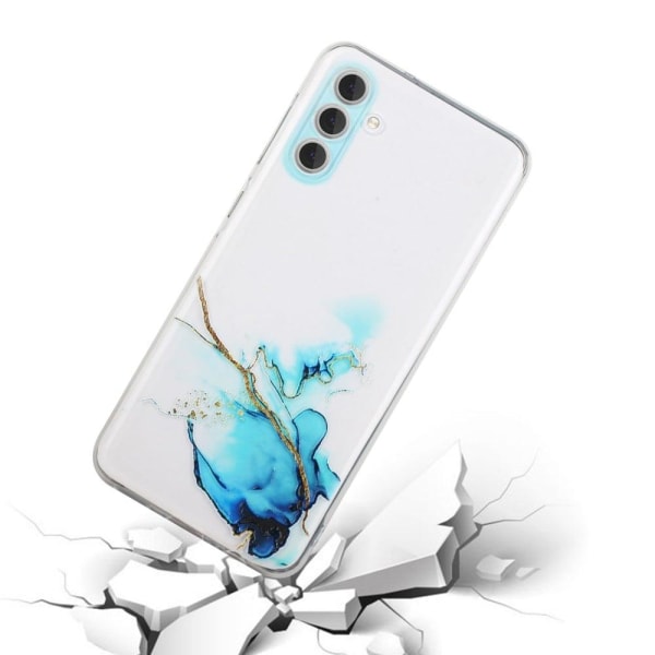 Marble Samsung Galaxy S23 Etui - Blå Blue