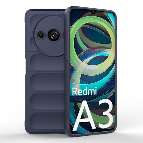 Blødt grebsformet Xiaomi Redmi A3 cover - Mørkeblå Blue