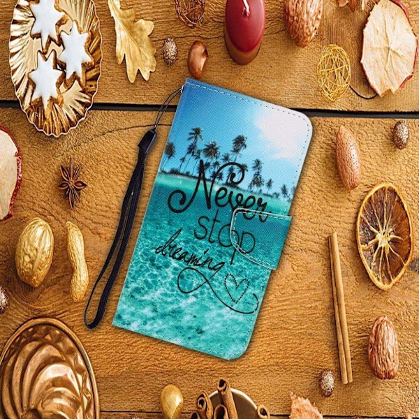 Wonderland Samsung Galaxy Note 20 Ultra Flip Etui - Never Stop Dreaming Blue