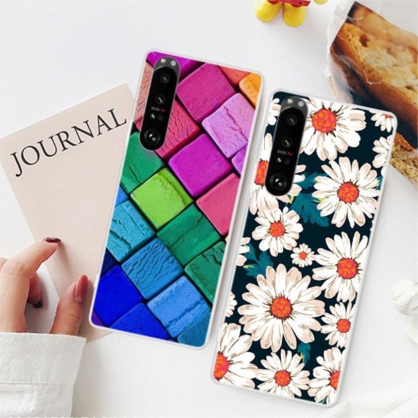 Deco Sony Xperia 1 III Etui - Farverig Blomst Multicolor