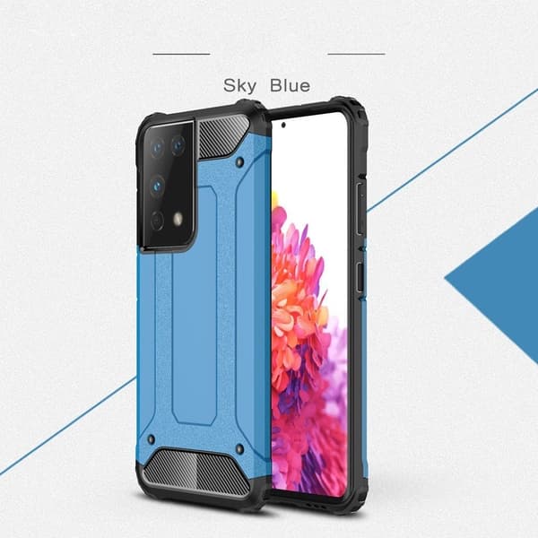 Armour Guard Etui Samsung Galaxy S21 Ultra - Himmelblå Blue