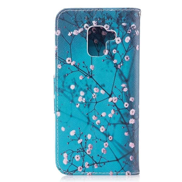 Samsung Galaxy A8 (2018) Etui laget av kunstlær og silikon - Vinter tre Multicolor