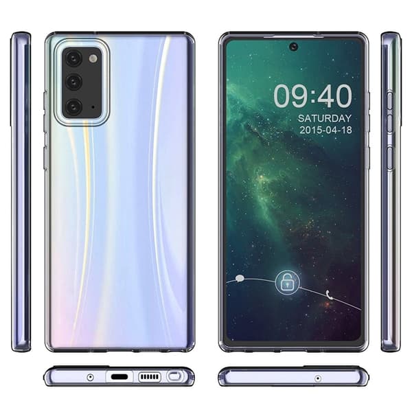Ultratynt, gjennomsiktig etui til Samsung Galaxy Note 20 5G Transparent