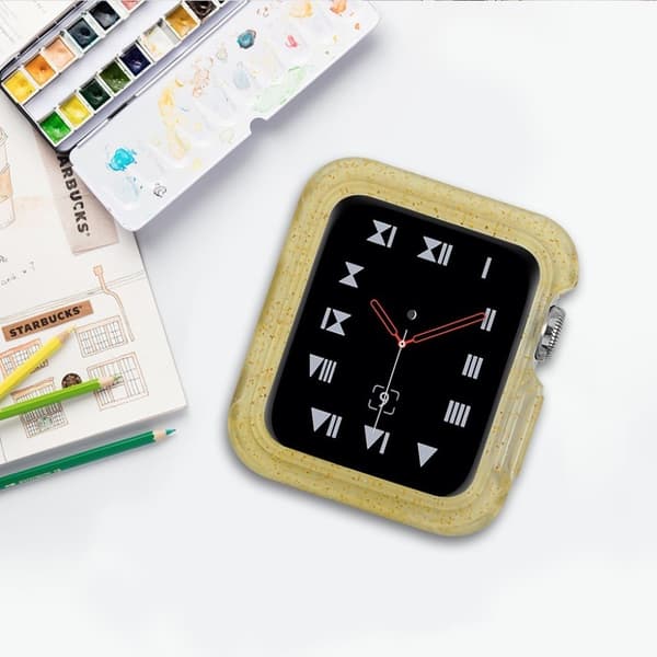 Apple Watch Series 3/2/1 42mm holdbart etui - Flash Power Yellow Yellow