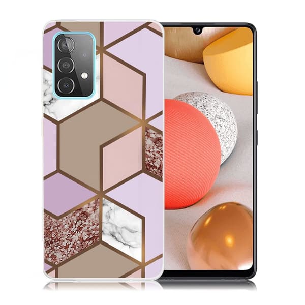 marmor Samsung Galaxy A52 5G etui - Golden Lush Tile Multicolor