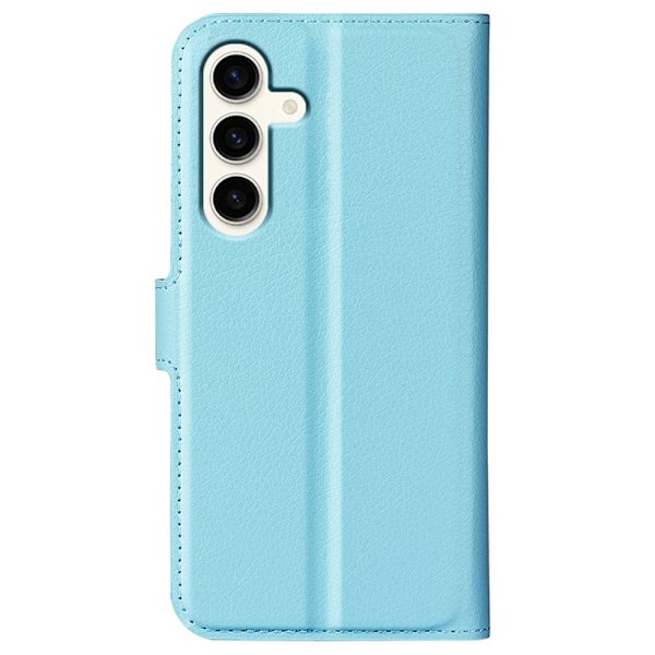 Klassisk Samsung Galaxy S24 Plus flip etui - Blå Blue