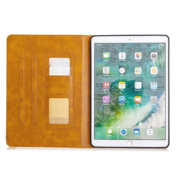 iPad 10.2 (2021) / (2020) / Air (2019) geometric pattern leather Brown