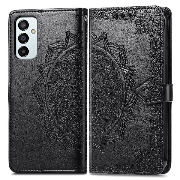 Mandala Samsung Galaxy M23 læderetui - Sort Black