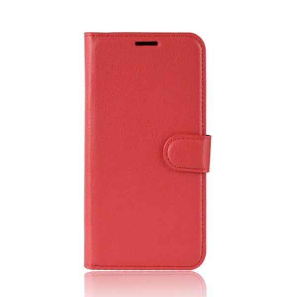 Samsung Galaxy A6 (2018) mobilfodral PU läder plånbok stående position - Röd Röd