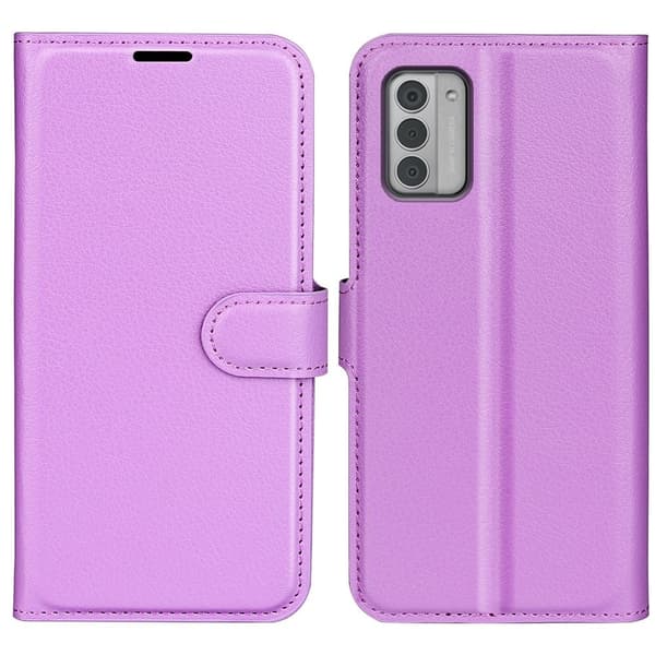 Klassisk Nokia G42 Flip Etui - Lilla Purple
