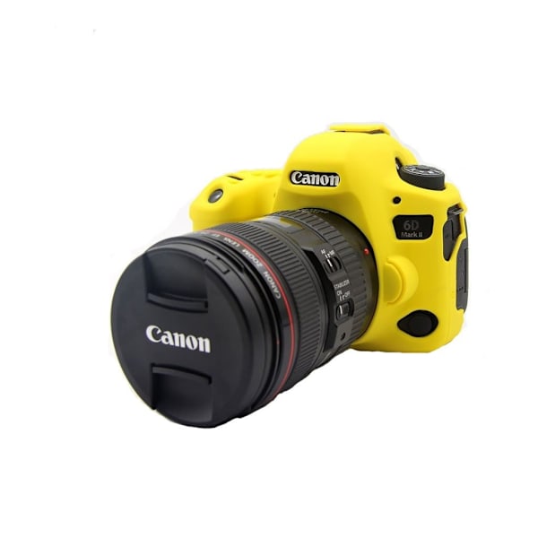 Canon EOS 6D beskyttelsesetui i blødt silikone - Gul Yellow