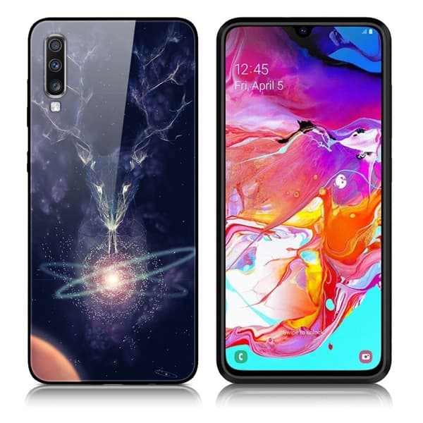 Fantasy Samsung Galaxy A70 deksel - Lightning Deer Multicolor