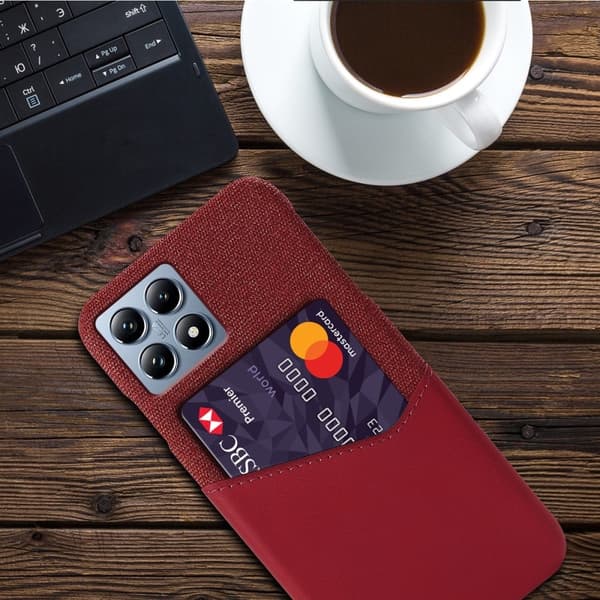 Bofink Xiaomi 14T Pro korttikotelo - Punainen Red