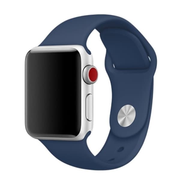 Apple Watch Series 4 44mm silikone Urrem - Mørk Light Blue