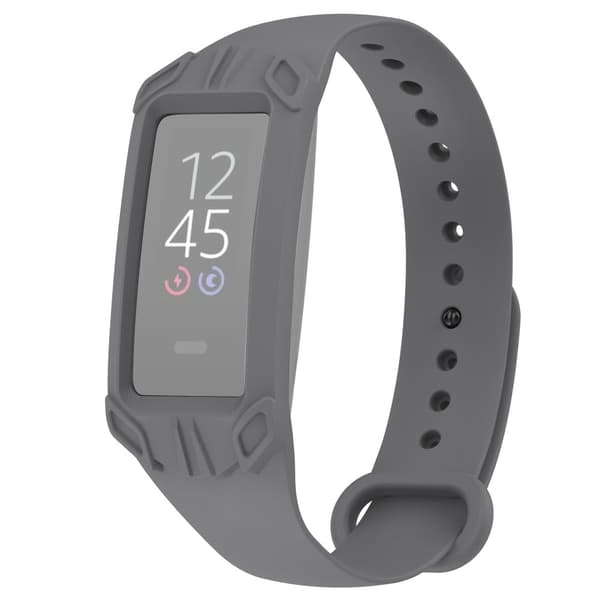 Amazon Halo View silikoneurrem med beskyttelsesetui - Grå Silver grey