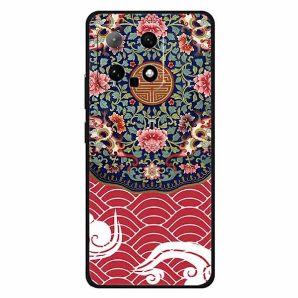 Imagine Xiaomi 14 deksel - Blomsterklynge / Drage Red
