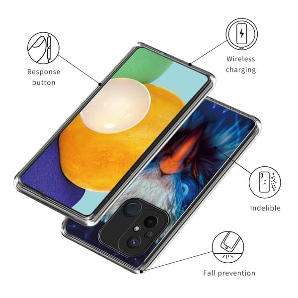 Deco Xiaomi Redmi 12C skal - Falk Blå