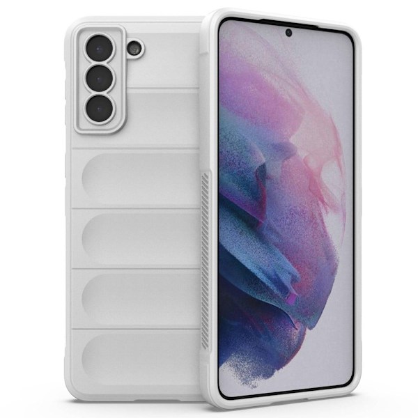 Mjukt greppformat Samsung Galaxy S21 Plus 5G skal - Vit Vit