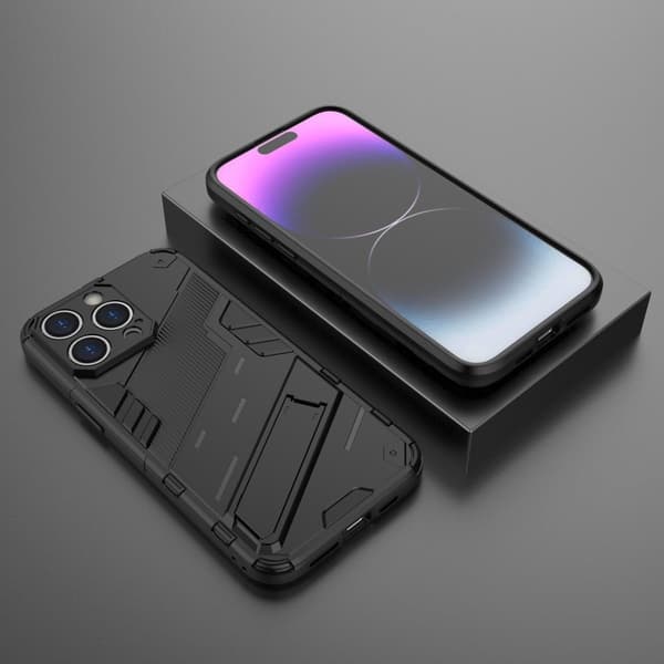 Stødsikkert moderne iPhone 16 Pro Max hybridcover - Sort Black