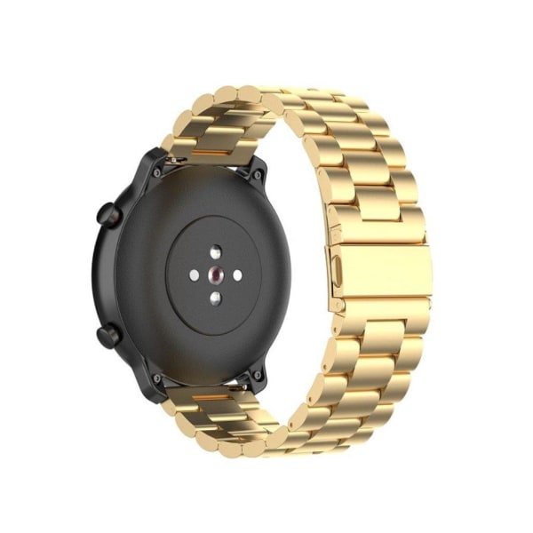 Huawei Watch GT / GT 2 42 / 46mm / Withings Steel HR (40mm) / Garmin Forerunner 245 / 245 Music / Venu / Polar Ignite cool urrem i rustfrit stål - Gul Gold