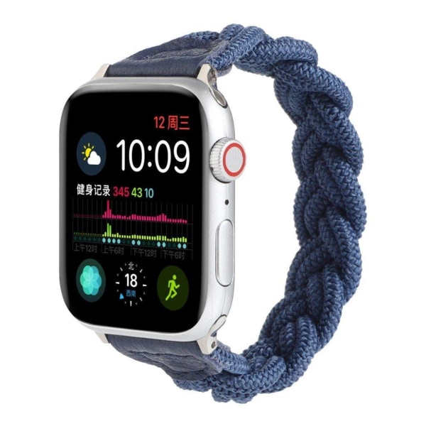 Apple Watch Series 6 / 5 40 mm urrem i vævet stil - Mørkeblå Blue