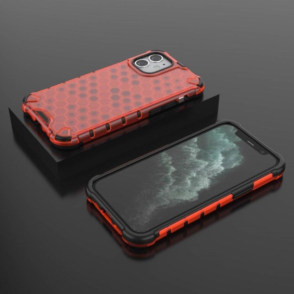 Bofink Honeycomb iPhone 12 Mini kuoret - Punainen Purple