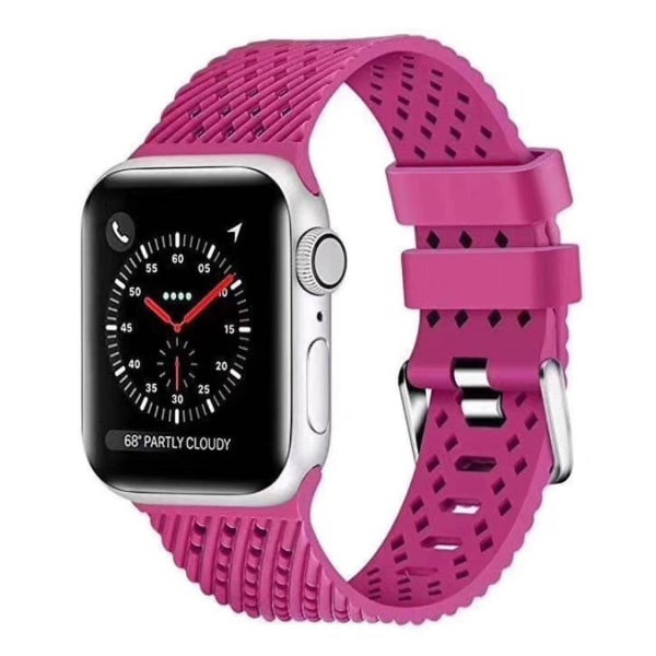 Apple Watch Series 5 44mm klockarmband i cool silikon - Ros Rosa