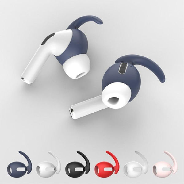 1 par AirPods Pro 2 silikonskydd - Svart Svart