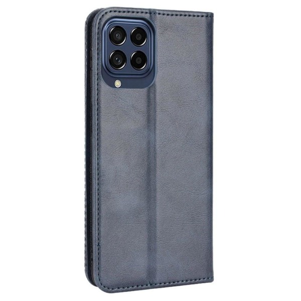 Bofink Vintage Samsung Galaxy M53 5G nahkakotelo - Sininen Blue