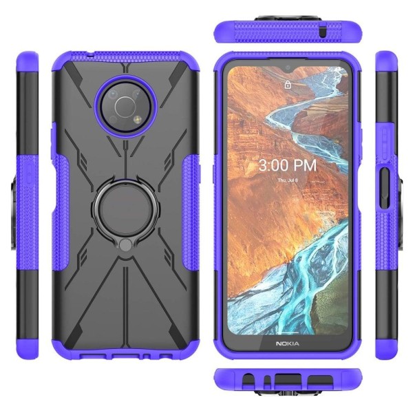 Kickstand cover with magnetic sheet for Nokia G300 - Purple