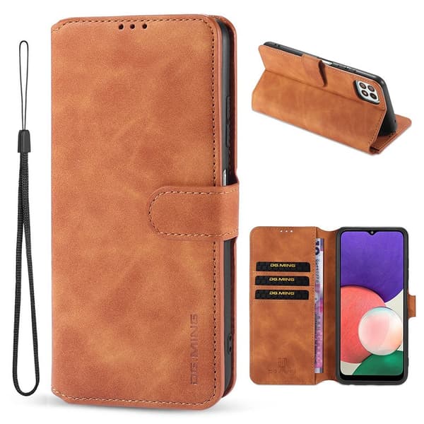 DG.Ming Retro Samsung Galaxy A22 5G fodral - Brun Brun