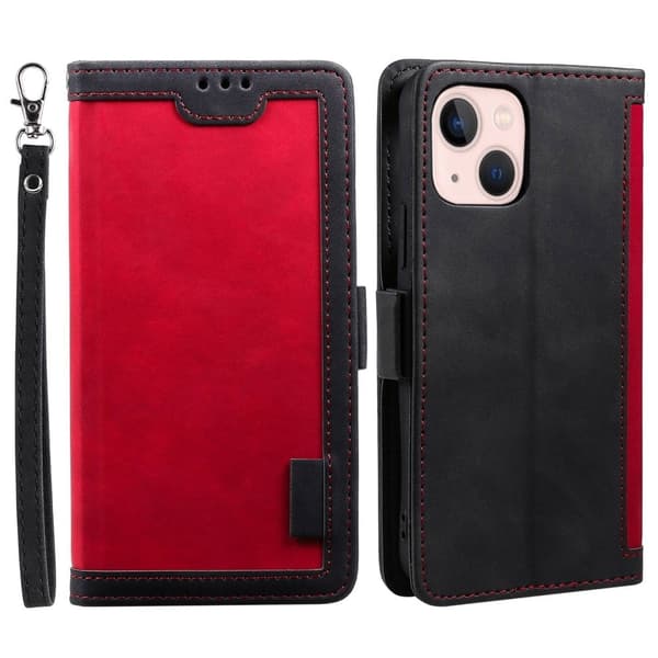 Surburbian iPhone 15 Läppäkotelo - Punainen Red
