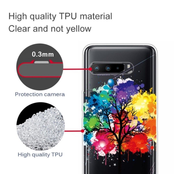 Deco Asus ROG Phone 3 skal - Färgglatt Träd multifärg