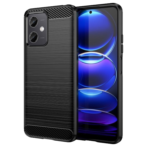 Carbon Flex Etui Xiaomi Redmi Note 12 - Sort Black