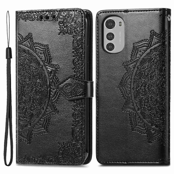 Mandala Motorola Moto E32 Flip Etui - Sort Black