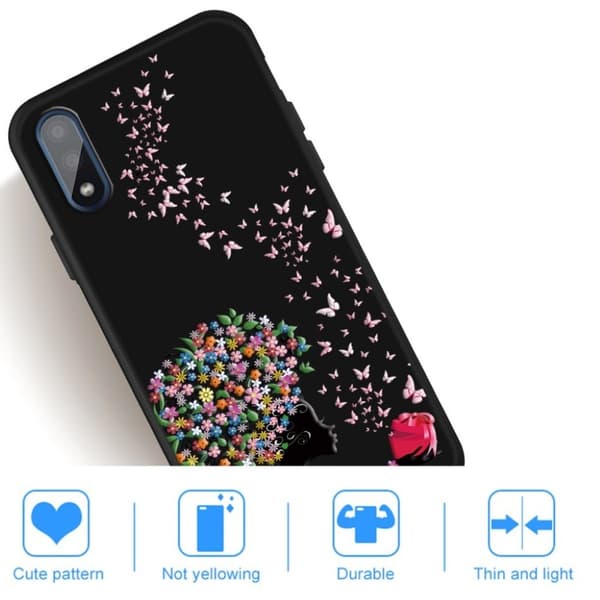 Imagine Samsung Galaxy A01 deksel - Sommerfugl og blomster Multicolor