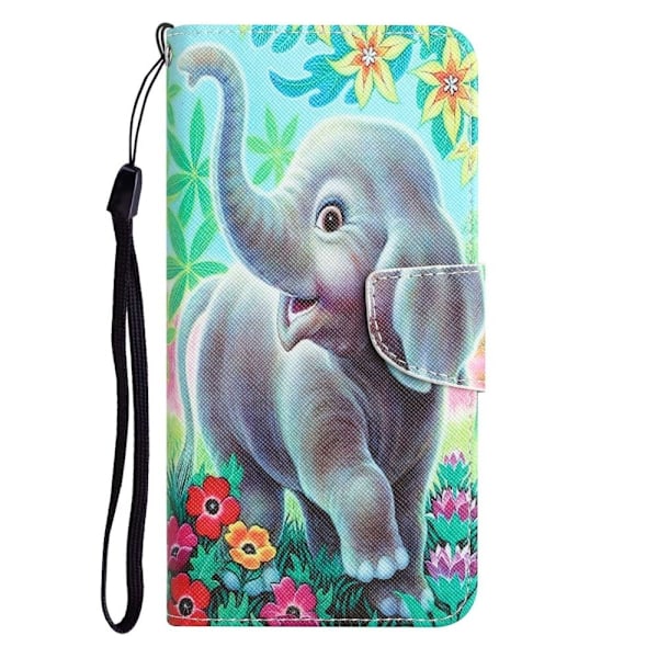 Wonderland Samsung Galaxy M32 5G / A32 5g Läppäkotelo - Elephant Multicolor