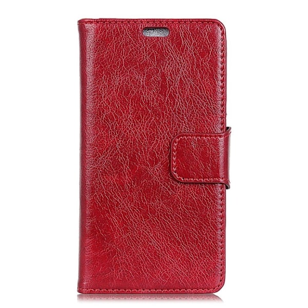 Samsung Galaxy S10 Plus tekstureret split læderetui - Rød Red