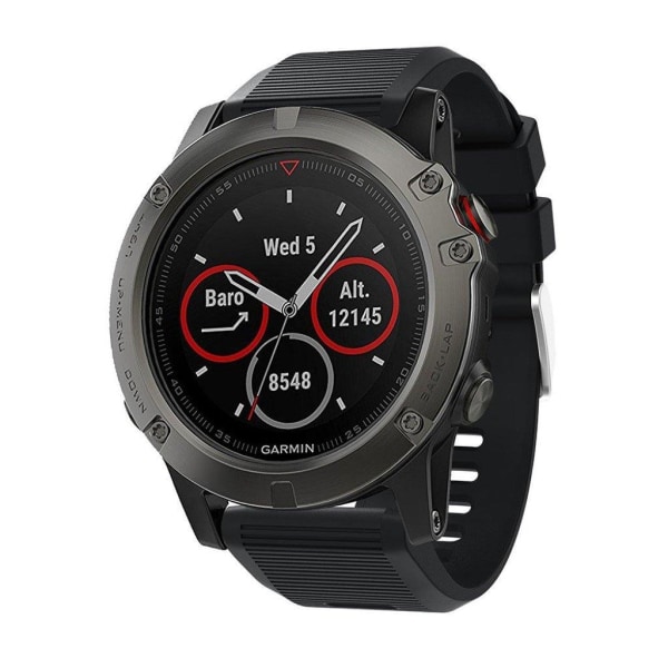 Garmin Fenix 5X Plus silikoneurrem - sort Black