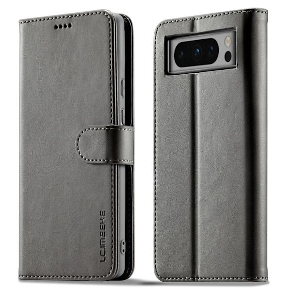 LC.IMEEKE Google Pixel 8 Pro Flippetui - Grå Silver grey