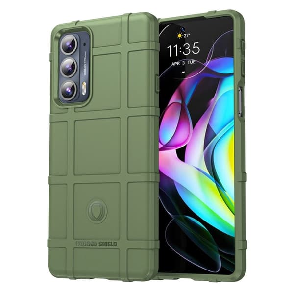 Rugged Shield Etui Motorola Edge 20 - Grøn Green