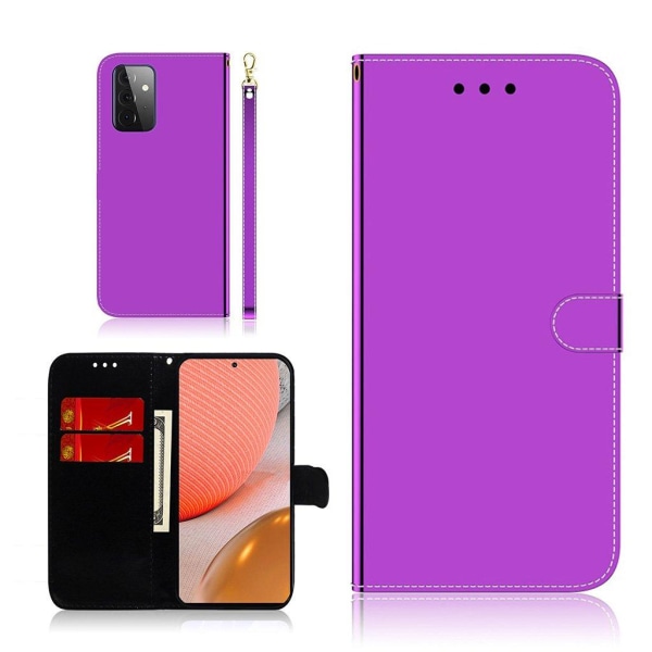 Mirror Samsung Galaxy A72 5G flip case - Violetti Purple