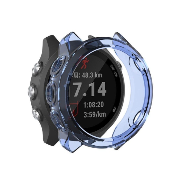 Garmin Forerunner 245 / 245 Music hållbart genomskinligt fodral - Transparent Blå Blå