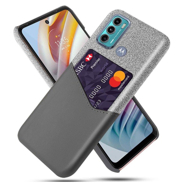 Bofink Motorola Moto G60 Card Cover - Grå Silver grey