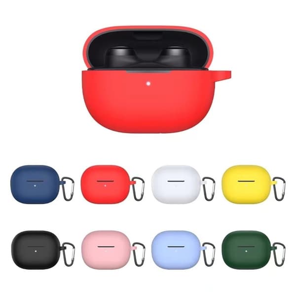 Xiaomi Redmi Buds 3 Youth Edition silikonfodral med karbinhake - Gul Gul