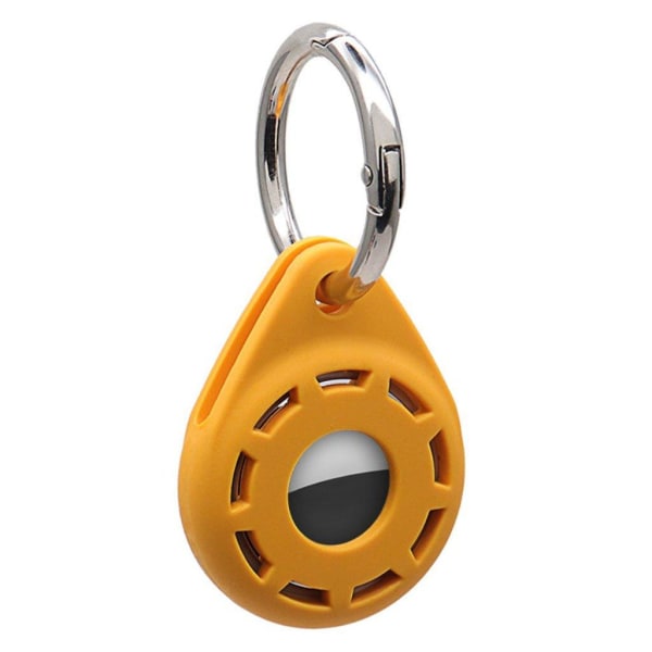 AirTags silicone cover with ring buckle - Yellow Gul