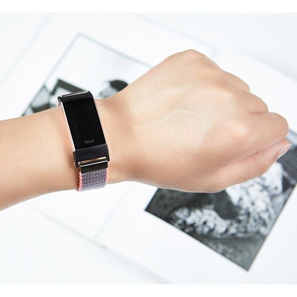 Fitbit Charge 3 Modernt  klockband med spänne - Lila Lila